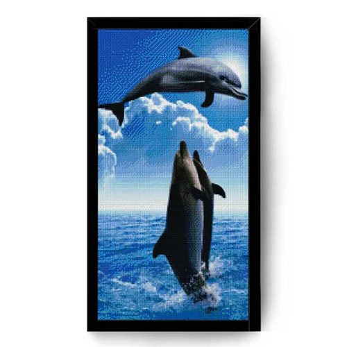 Diamantové-maľovanie-delfíny-more-rám-obraz-opt