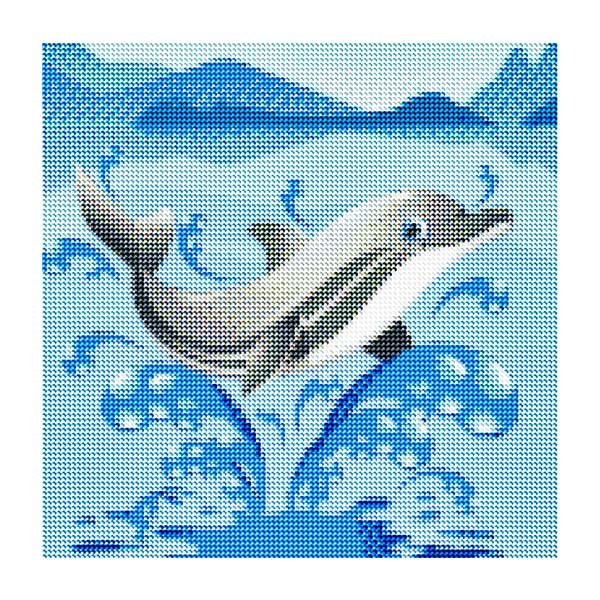 Diamantové-maľovanie-kreslený-delfín-obraz