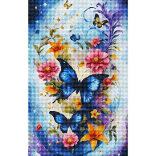 Diamantové-maľovanie-modré-motýle-a-kvety-obraz