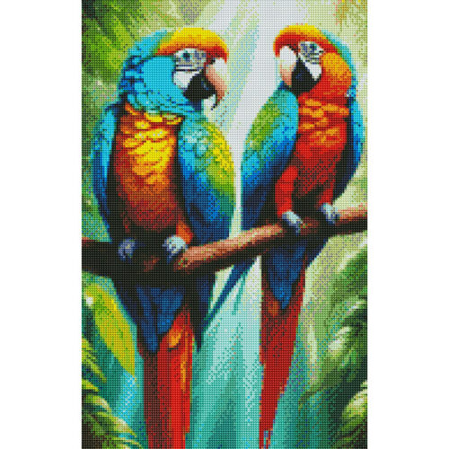 Diamantove-malovanie-Papagáje-Ara-obraz