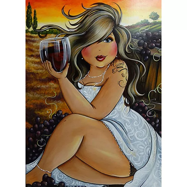 Diamantový-obraz-červené-víno-žena