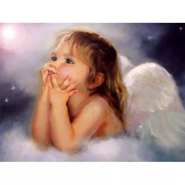 Diamantový-obraz-dievčatko-anjelik-oblaky