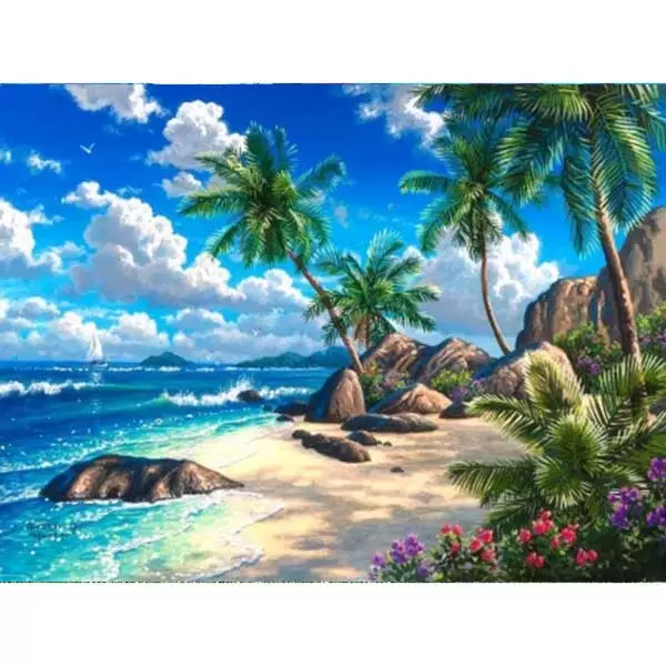 Diamantové-maľovanie-more-pláž-palmy-kvety