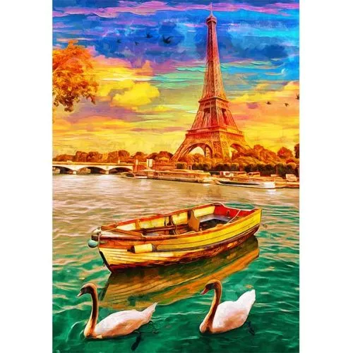 Diamantové-maľovanie-čln-pri-Eiffelovej-veži