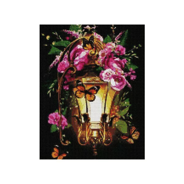 Diamantový obraz Lampa a motýle - Image 4