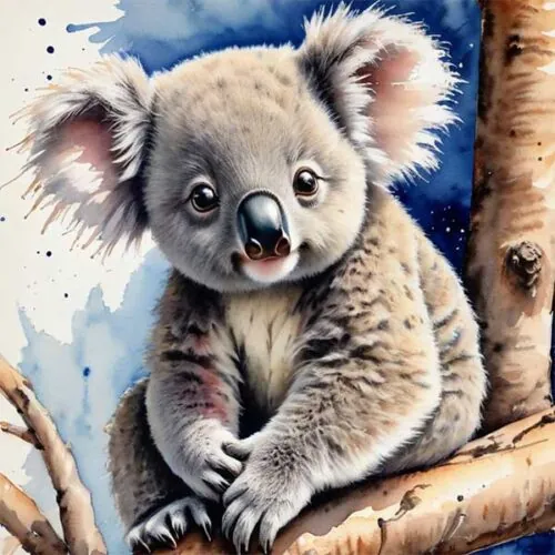 Diamantové-maľovanie-koala-na-konári