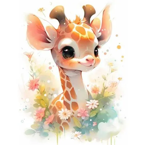 Diamantové-maľovanie-malá-kreslená-žirafa