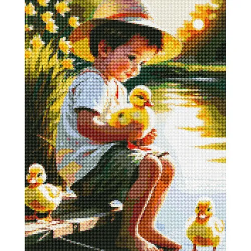 Diamantové-maľovanie-chlapček-pri-jazere-obraz