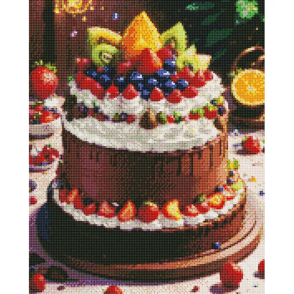 Diamantové-maľovanie-sladká-torta-s-ovocím-obraz