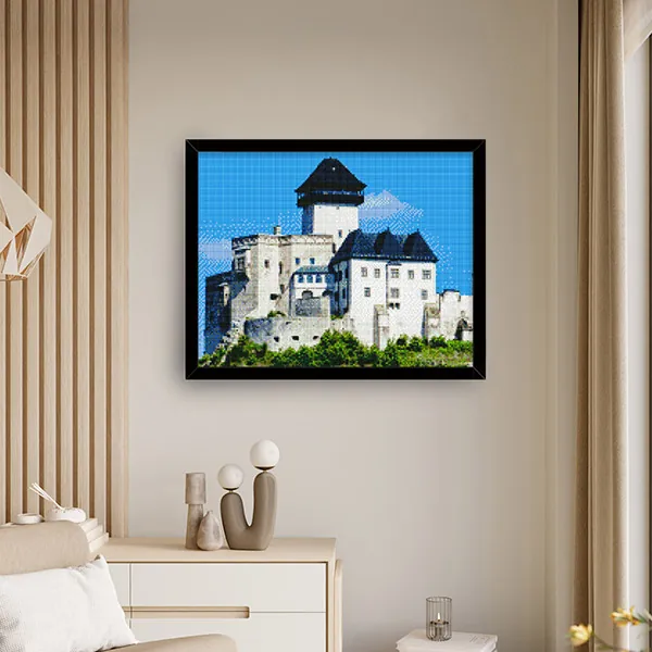 Diamantové-maľovanie-trenčianksy-hrad-v-lete-obraz-ram-izba