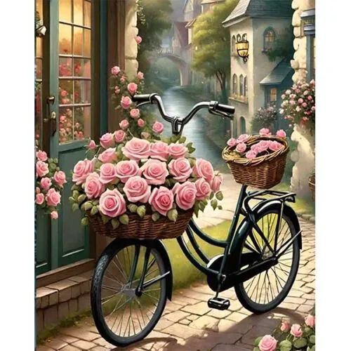 Diamantové-maľovanie-Bicykel-s-ružami