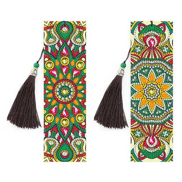 Diamantové-maľovanie-záložky-mandala-zelená