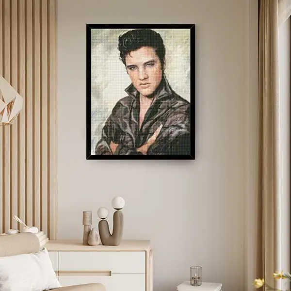 Diamantové-maľovanie-Portrét-Elvis.rám-stena
