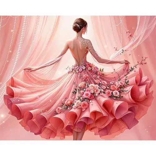 Diamantové-maľovanie-Tanečnica-v-marhuľových-šatích