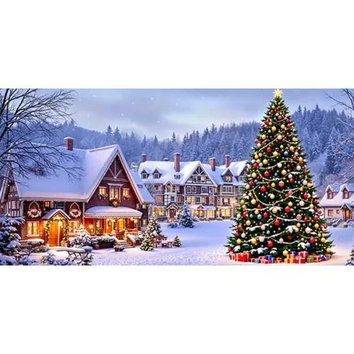 Diamantové-maľovanie-zimná-vianočná-krajinka